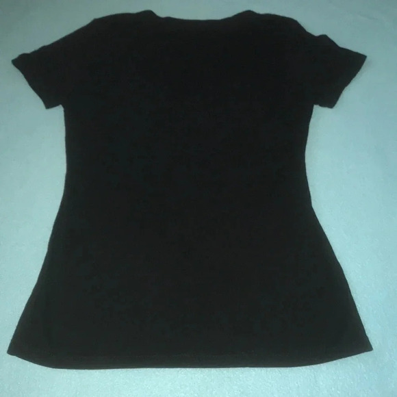 EMPYRE floral skull 1999 v- neck t-shirt short sleeve tiny flaw size M - Picture 2 of 7